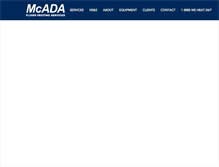 Tablet Screenshot of mcadafluidsheating.com